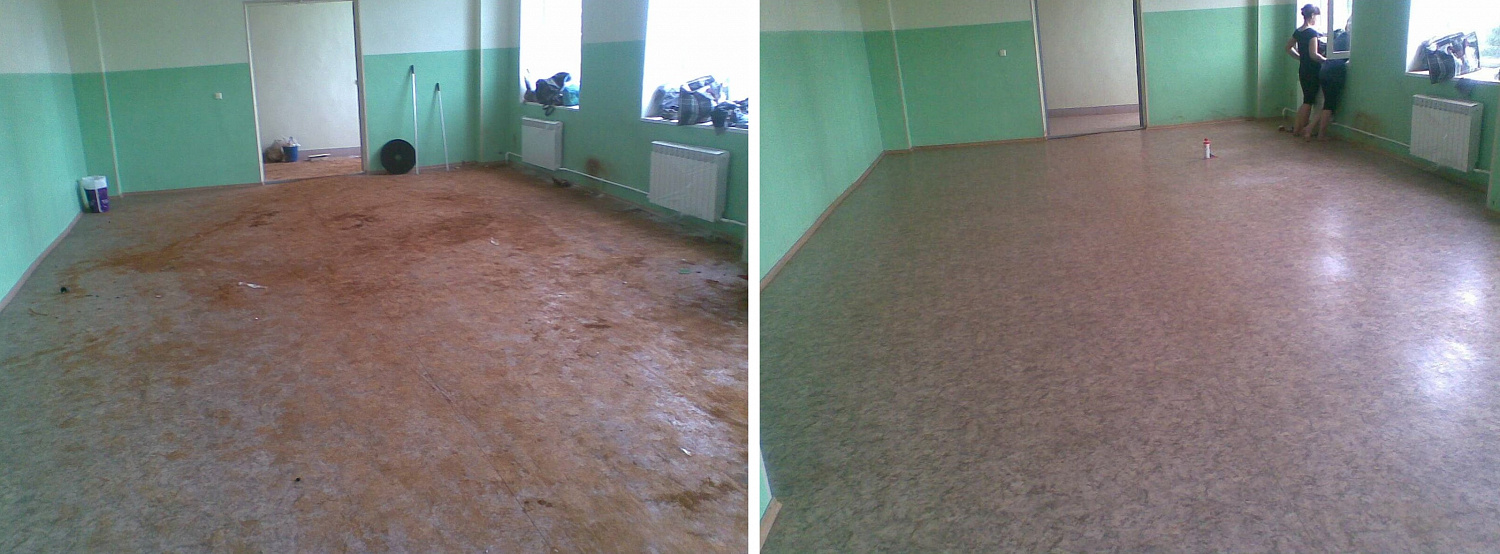 Уборка коридоров офиса